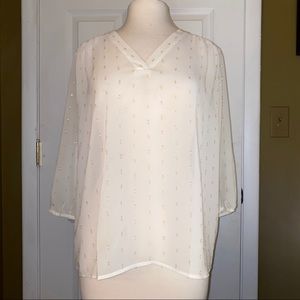 Anne Taylor glitter blouse